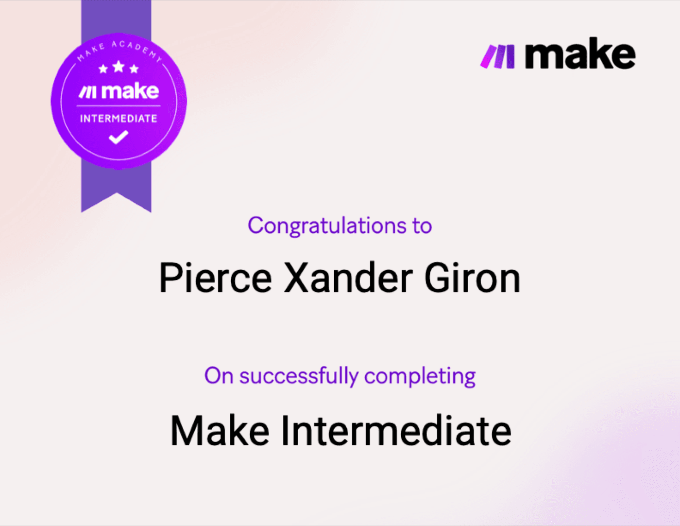 Make Intermediate certificate